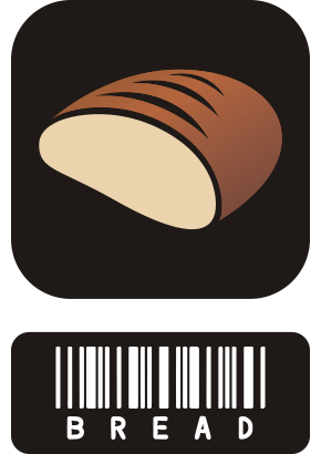 Download free food bread barcode icon